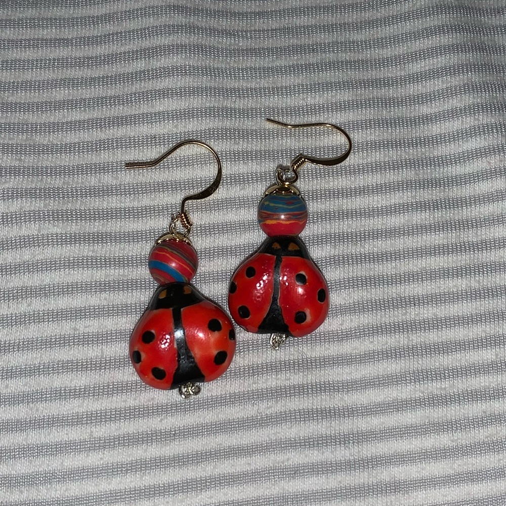 Ladybug earrings